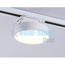 Трековый однофазный светодиодный светильник Ambrella light GL6835 WH белый LED 15W 3000K D115*80