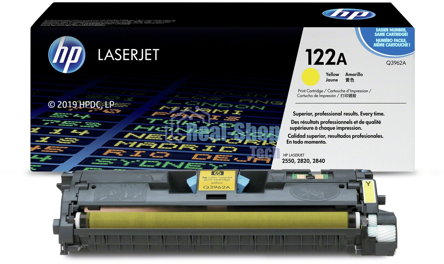 Картридж лазерный HP Q3962A желтый для Color LaserJet 2550 4000 стр.