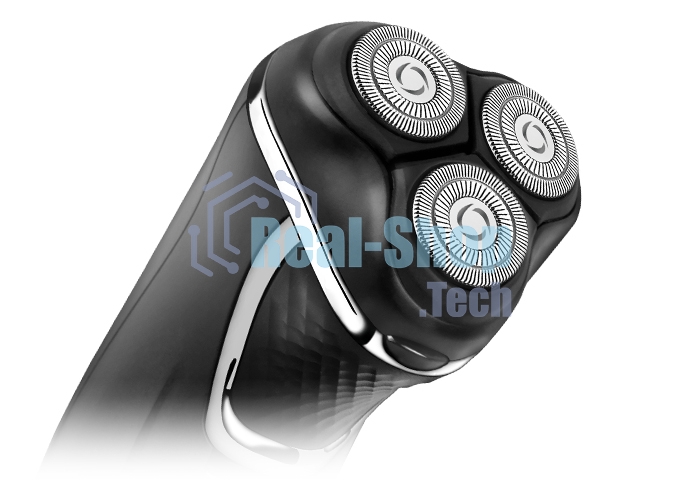 Электробритва Centek CT-2182 ротор, 5 плавающих головок, аккумулятор + работа от сети, влажное бритье