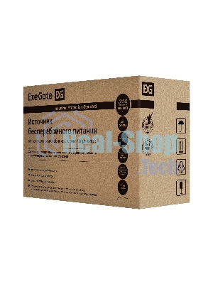 Источник бесперебойного питания ExeGate SpecialPro UNB-2200.LED.AVR.EURO.RJ.USB 2200VA/1300W, LED, AVR, 4 евророзетки, RJ45/11, USB, черный