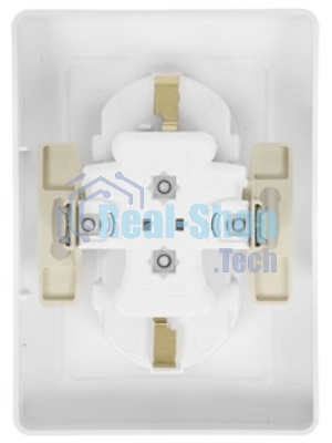 Розетка 2-м СП Blanca 16А 250В без шторок с заземл. бел. SchE BLNRS001021