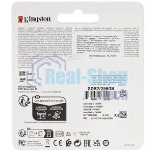 Флеш карта SDXC 256Gb Class10 Kingston SDR2/256Gb Canvas React Plus w/o adapter