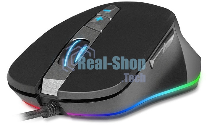 Мышь проводная SVEN RX-G970 черный, 4000 dpi, USB, кнопки - 7