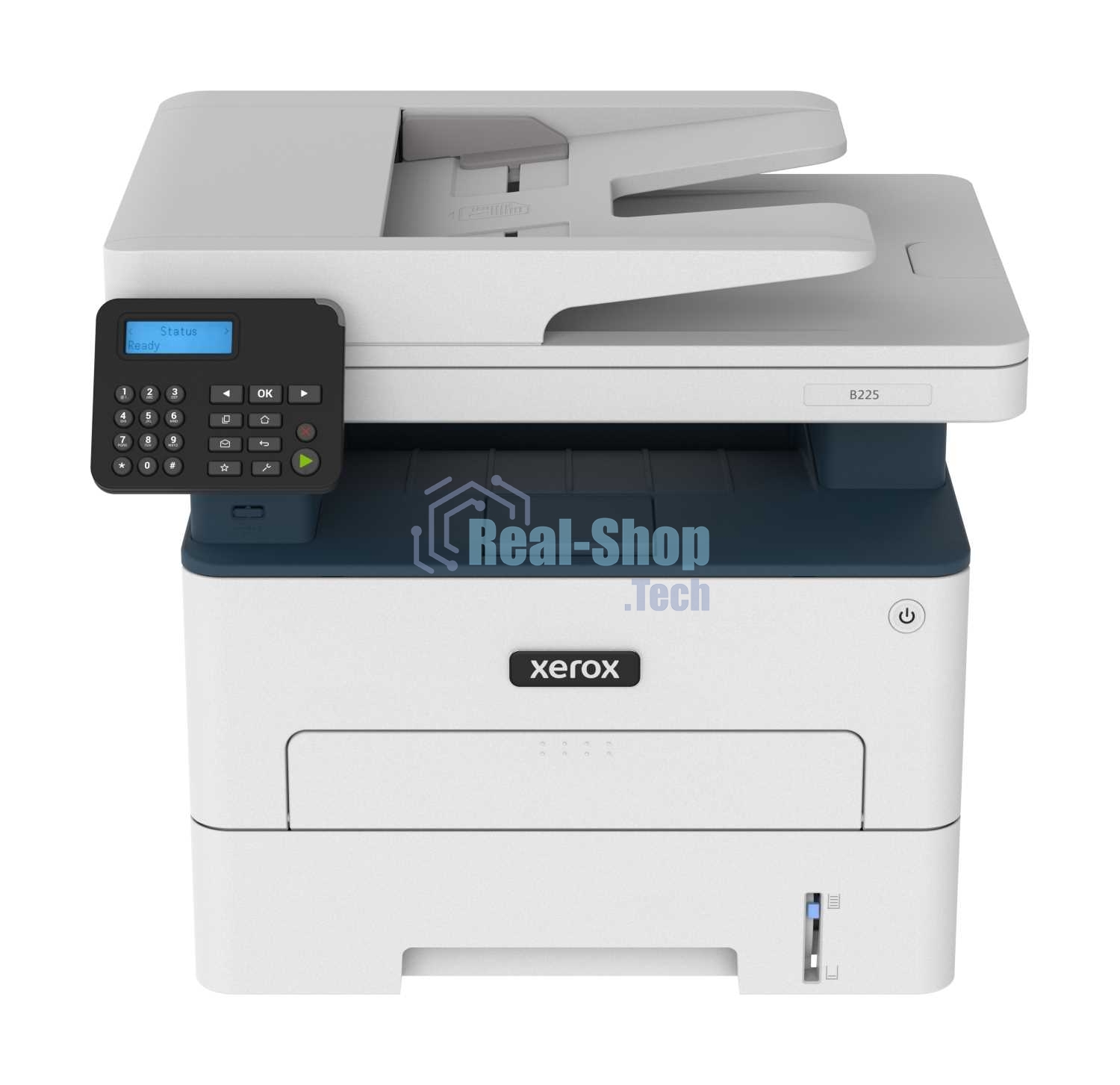 МФУ лазерное Xerox B225 (B225V_DNI), A4, ч/б, печ. до 34 стр/мин., скан. до 23 стр/мин. (ч/б) 7 стр/мин. (цвет), 600x600dpi, USB, RJ-45, Wi-Fi