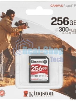 Флеш карта SDXC 256Gb Class10 Kingston SDR2/256Gb Canvas React Plus w/o adapter