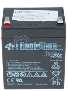 Батарея для ИБП B.B.Battery HR 5.8-12 (12V 5.8Ah)