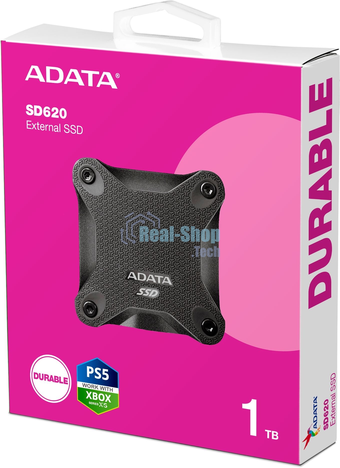 Внешний SSD ADATA SD620, 1TB, USB 3.2 Gen 2 Type-A, R/W 550/480, черный