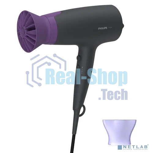 Фен Philips BHD351/10 черный, 2100 Вт, ионизация