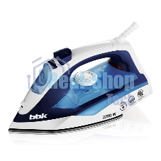Утюг BBK ISE-2201 темно-синий, 2200 Вт, 30 г/мин, 100 г/мин, 270 мл