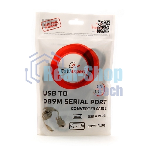 Переходник Cablexpert с USB на Com 1.8m