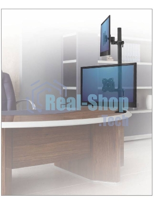 Настольное наклонно-поворотное крепление Kromax OFFICE-5, для 2-х LCD мониторов 13