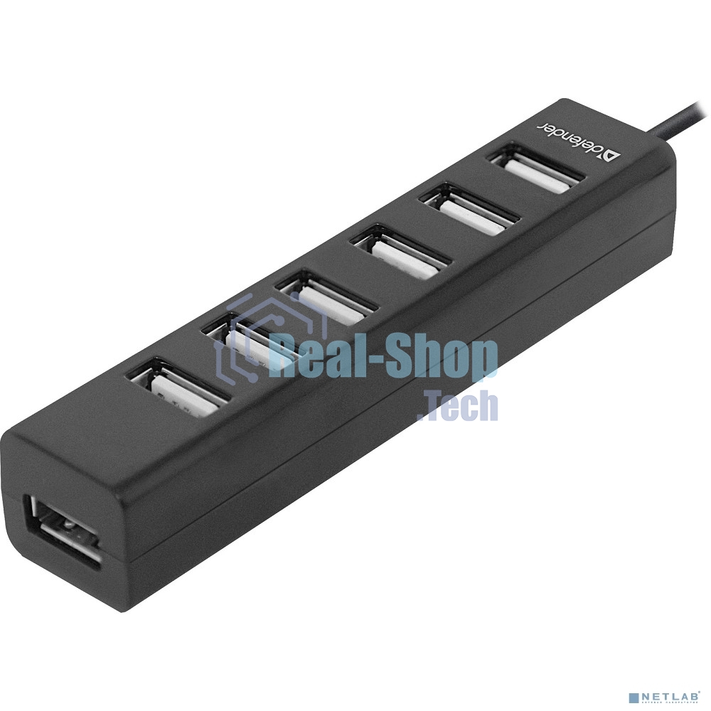 USB-концентратор Defender Quadro Swift, USB 2.0, USB 7 портов, USB