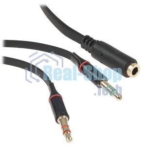 Кабель аудио удлинительный Cablexpert CCAB-02-35MF-3MB. 3.5 Jack (M)/3.5 Jack (F), черный, 3м, блистер