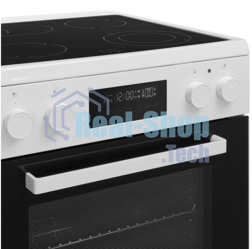 Плита электрическая Maunfeld MEC611CW09TD белый, конфорок 4 шт, духовка 59 л, 60 см x 85 см x 63 см
