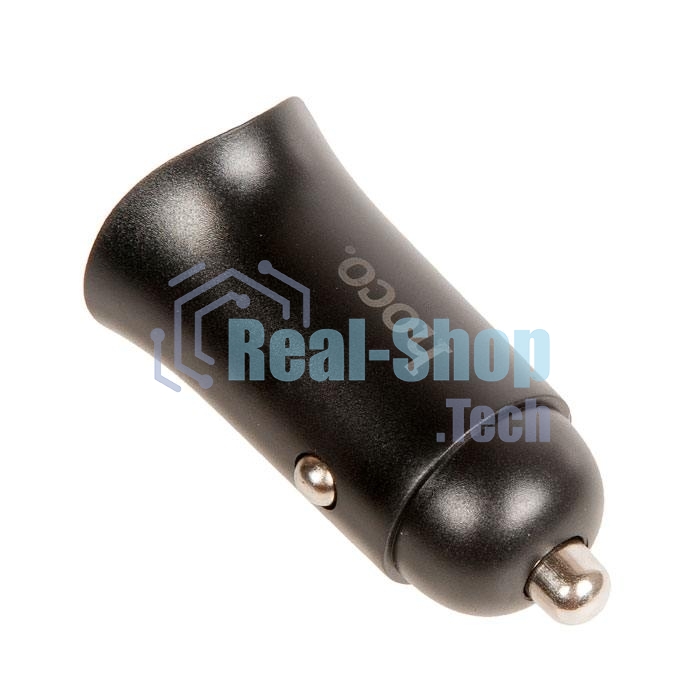 Авто ЗУ/QC 3.0/2 USB/HOCO HC-35027 Z39/Выход: 5V_9V_12V, 18W/черный