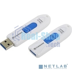Флешка USB Transcend JetFlash 790 (TS64GJF790W), 64Gb, USB 3.0, R/W 70/25, белый/синий