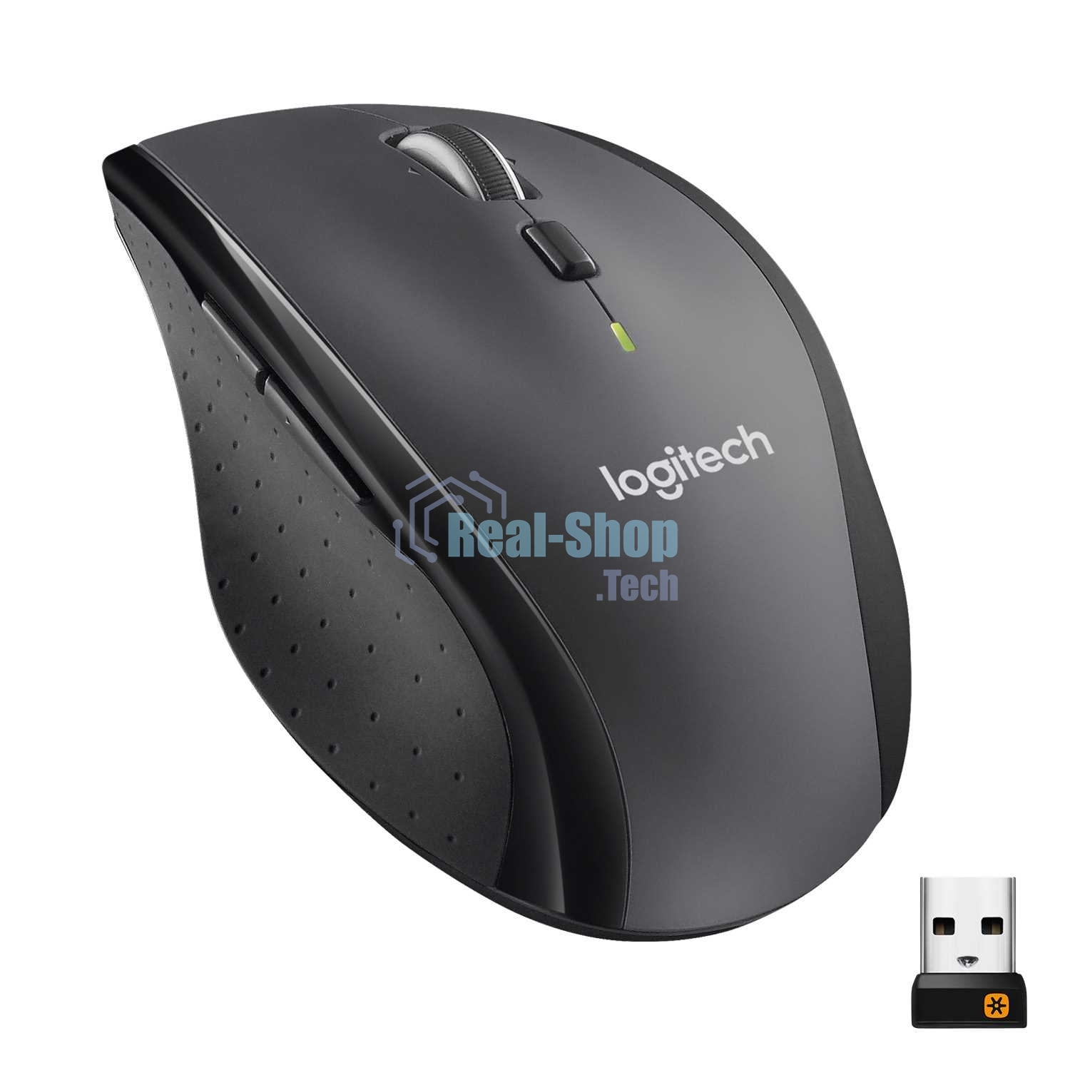 Мышь беспроводная Logitech M705 черный, 1000 dpi, радиоканал, USB, кнопки - 7