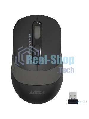 Мышь беспроводная A4Tech Fstyler FG10S черный/серый, 2000 dpi, радиоканал, USB, кнопки - 4