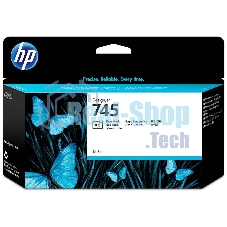 Картридж струйный HP 745 с чернилами фотографического черного цвета для принтеров Designjet, 130 мл