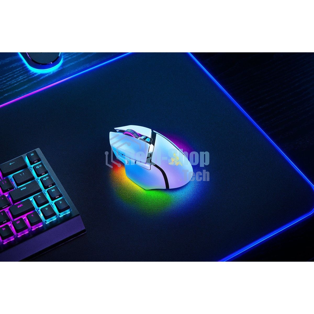 Мышь беспроводная/проводная Razer Basilisk V3 Pro 35K белый, 35000 dpi, радиоканал, Bluetooth, USB, кнопки - 11