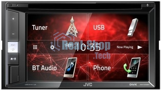 Автомагнитола JVC KW-V250BTM, 2 DIN, 6.2