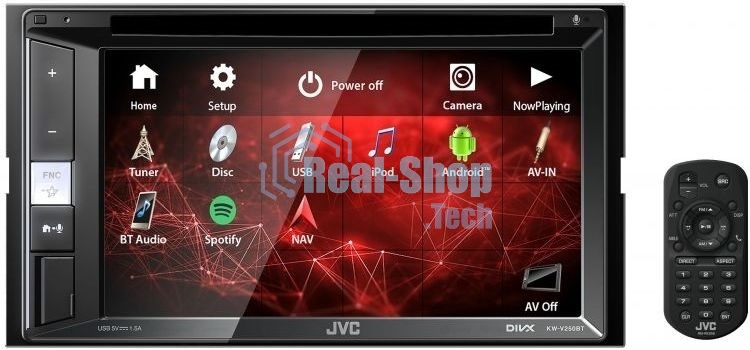 Автомагнитола JVC KW-V250BTM, 2 DIN, 6.2
