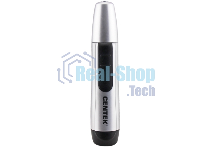 Триммер Centek CT-2180 (серый/черный) для носа и ушей, питание 1хАА (в комплекте не поставляются)