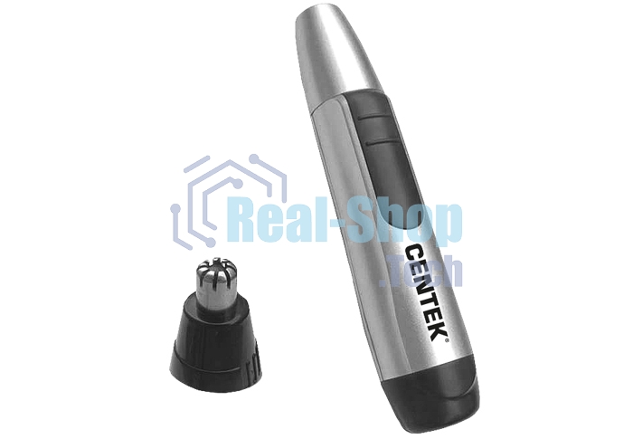Триммер Centek CT-2180 (серый/черный) для носа и ушей, питание 1хАА (в комплекте не поставляются)
