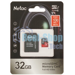 Флеш карта MicroSD card Netac P500 Extreme Pro 32Gb, retail version w/o SD adapter