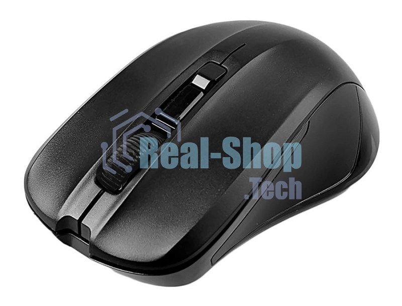 Мышь беспроводная Acer OMR010 черный, 1200 dpi, радиоканал, USB, кнопки - 3