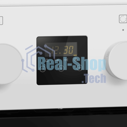 Плита электрическая Maunfeld MEC67CW08TD белый, конфорок 4 шт, духовка 59 л, 60 см x 85 см x 60 см