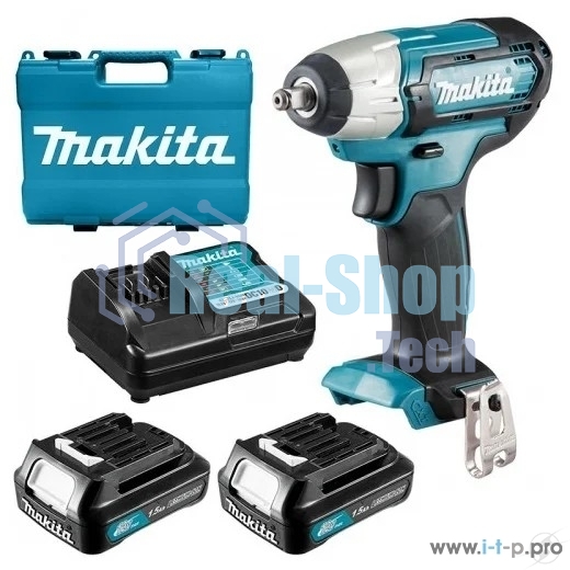 Гайковерт ак(уд) Makita TW140DWAE , 10.8В,2х2Ач Li-ion,0-3200у\м,140Нм,3\8