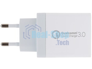 Сетевое зарядное устройство Qumo Quick Charge 3.0 3 USB (Charger 0019), 3 USB, 4.2A, 1 USB (QC 3.0, FCP, AFC) + 2 USB 2,1A, черный