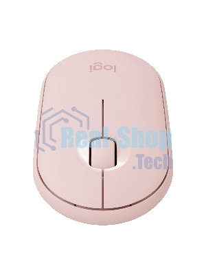 Мышь беспроводная Logitech Pebble M350 розовый, 1000 dpi, радиоканал, Bluetooth, USB, кнопки - 3