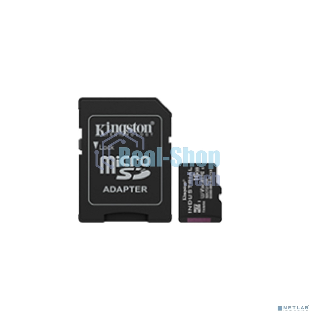 Флеш карта microSDHC 16Gb Class10 Kingston SDCIT2/16Gb Industrial Temperature Class UHS-I, адаптер в комплекте