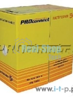 Кабель PROconnect Кабель FTP cat.5e 4 пары (305м) 0.51 мм