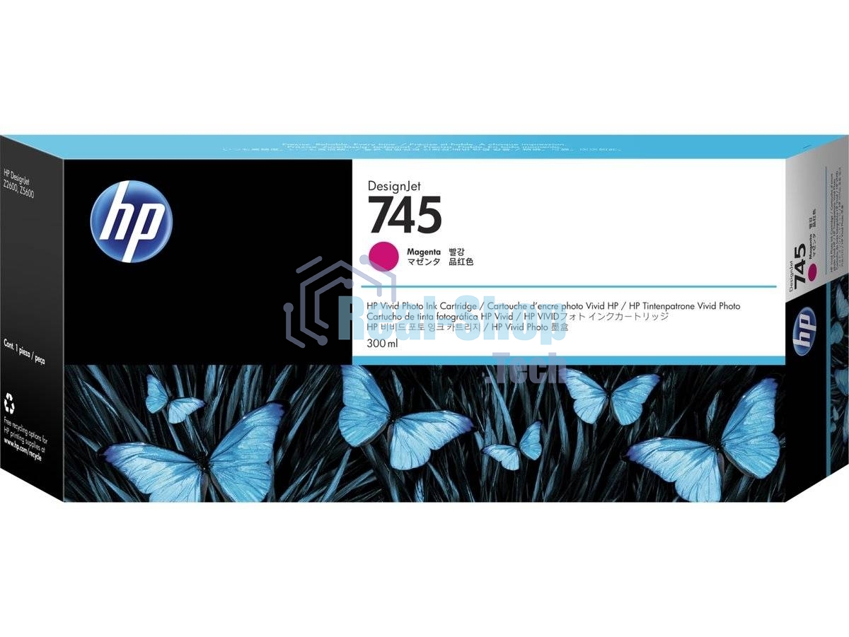 Картридж HP 745 300мл пурпурный Ink Cartridge