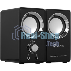 Акустическая система Oklick OK-116 2.0 черный 6Вт