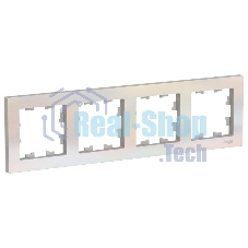 Рамка 4-м AtlasDesign универс. жемчуг SchE ATN000404 Рамка 4-м AtlasDesign универс. жемчуг SchE ATN000404