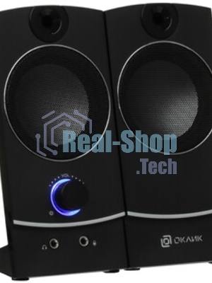 Акустическая система Oklick OK-118 2.0 черный 4Вт