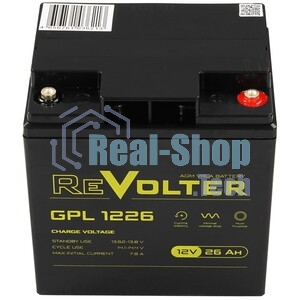 Аккумулятор 12В 26А.ч REVOLTER GPL 1226