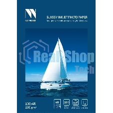 Глянцевая фотобумага NVPrint для струйной печати 180 г/м 4R(100ммx150мм) 100 листов Глянцевая фотобумага NVPrint для струйной печати 180 г/м 4R(100ммx150мм) 100 листов