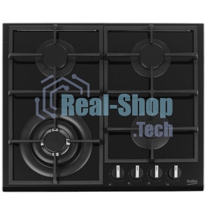 Газовая варочная поверхность Beko HIYG 64225 SBO, 4 конфорки, нержавеющая сталь, 7800 Вт