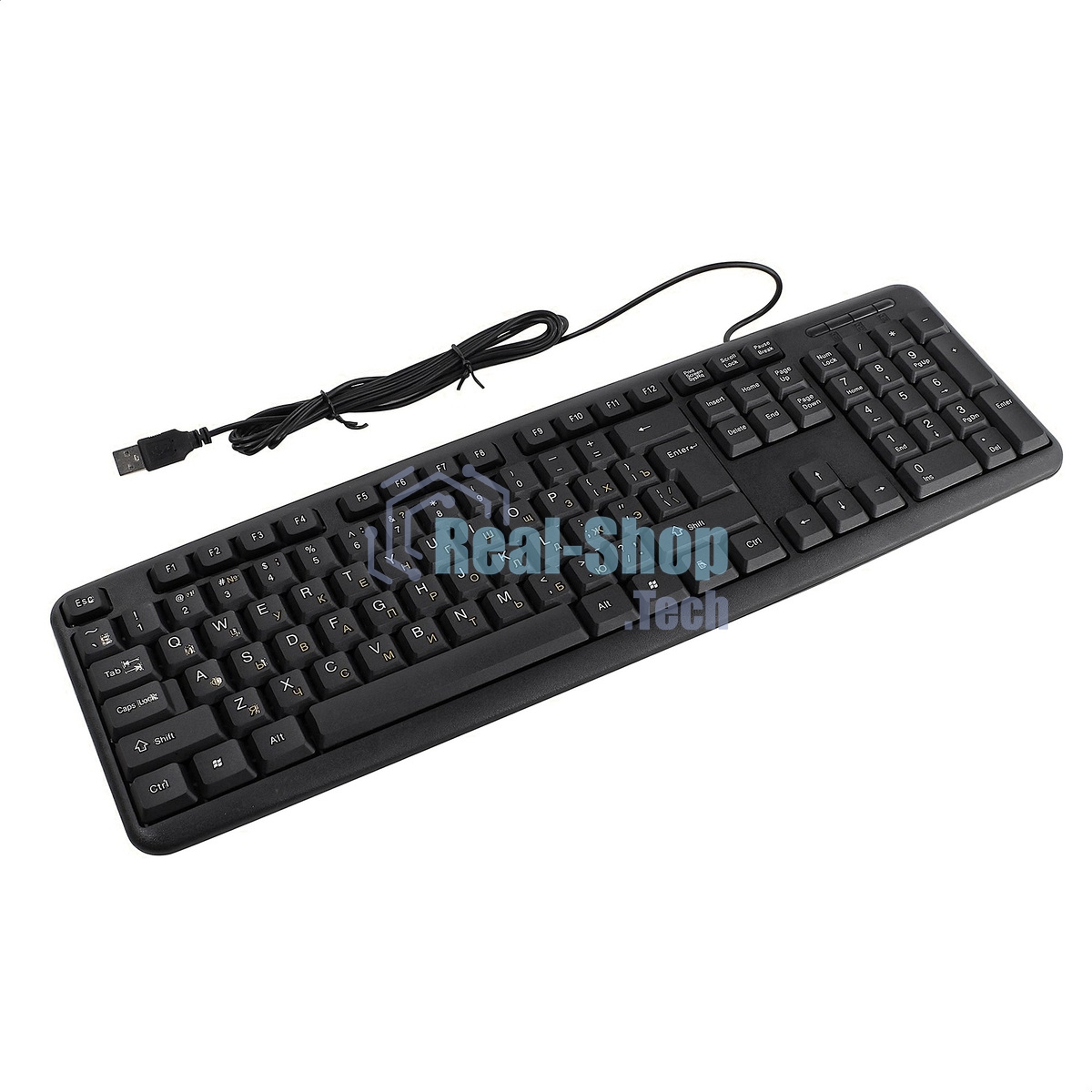 Клавиатура проводная ExeGate LY-331S (EX293971RUS), USB, черный