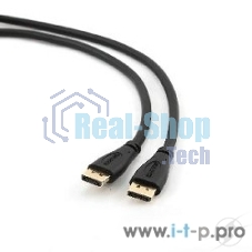 Кабель DisplayPort Gembird/Cablexpert, 1м, 20M/20M, черный, экран, пакет