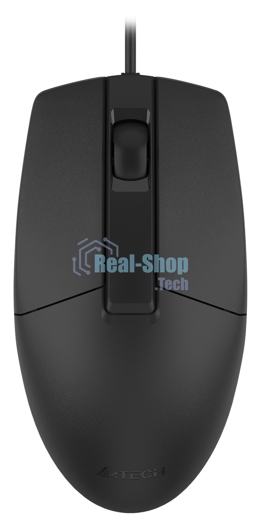 Мышь проводная A4Tech OP-330 черный, 1200 dpi, USB, кнопки - 3