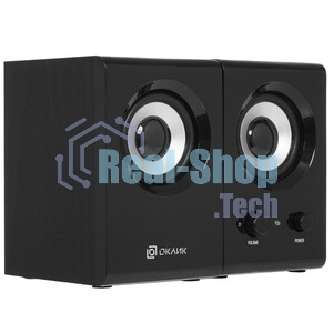 Акустическая система Oklick OK-160 2.0 черный 6Вт
