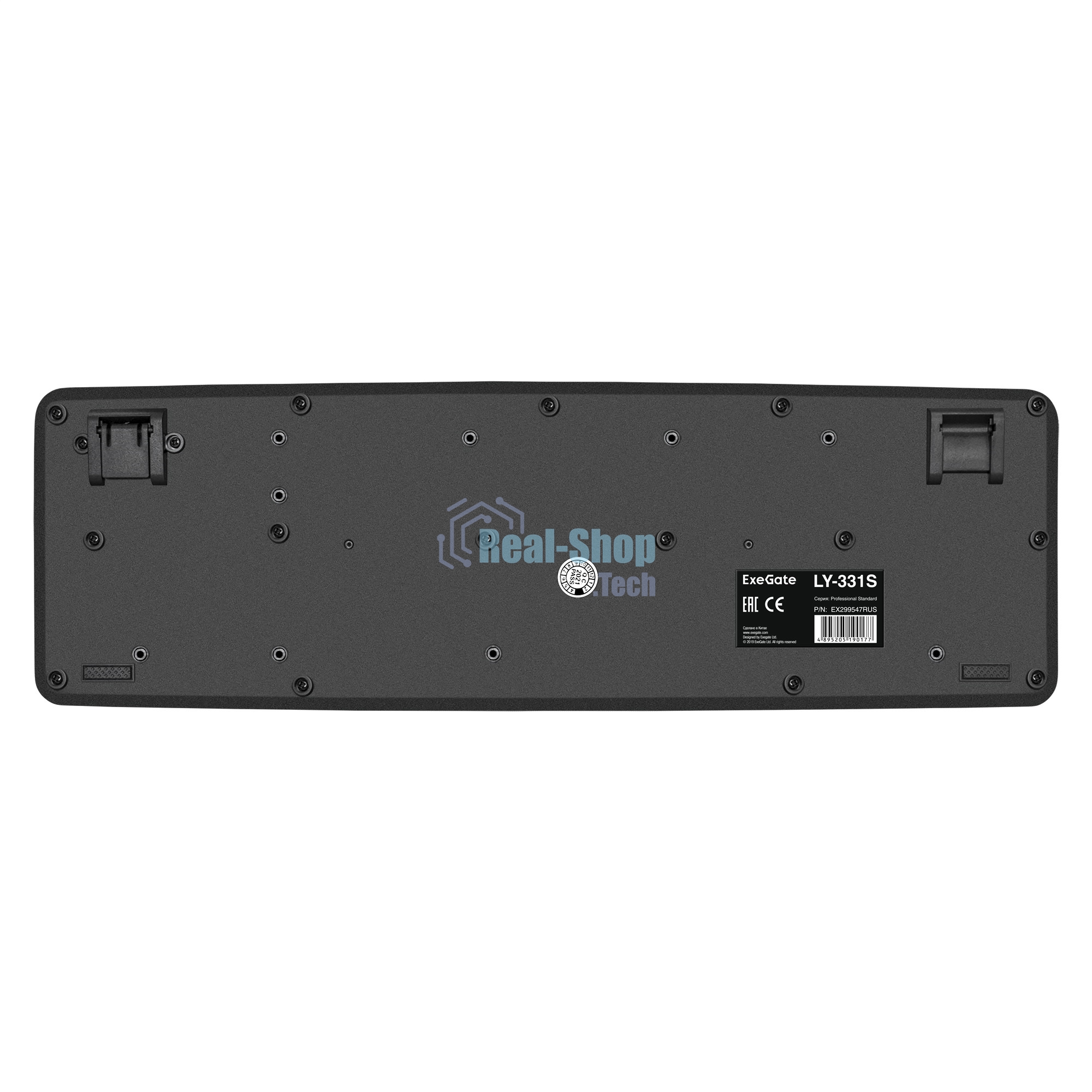 Клавиатура проводная ExeGate LY-331S (EX293971RUS), USB, черный