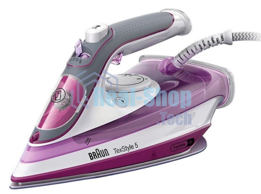 Утюг Braun SI5037VI фиолетовый, 2700 Вт, 50 г/мин, 200 г/мин, 300 мл