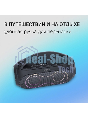Колонка портативная Digma D-PS1532 черный 60W 2.0 BT 10м 3600mAh (PS1532B)
